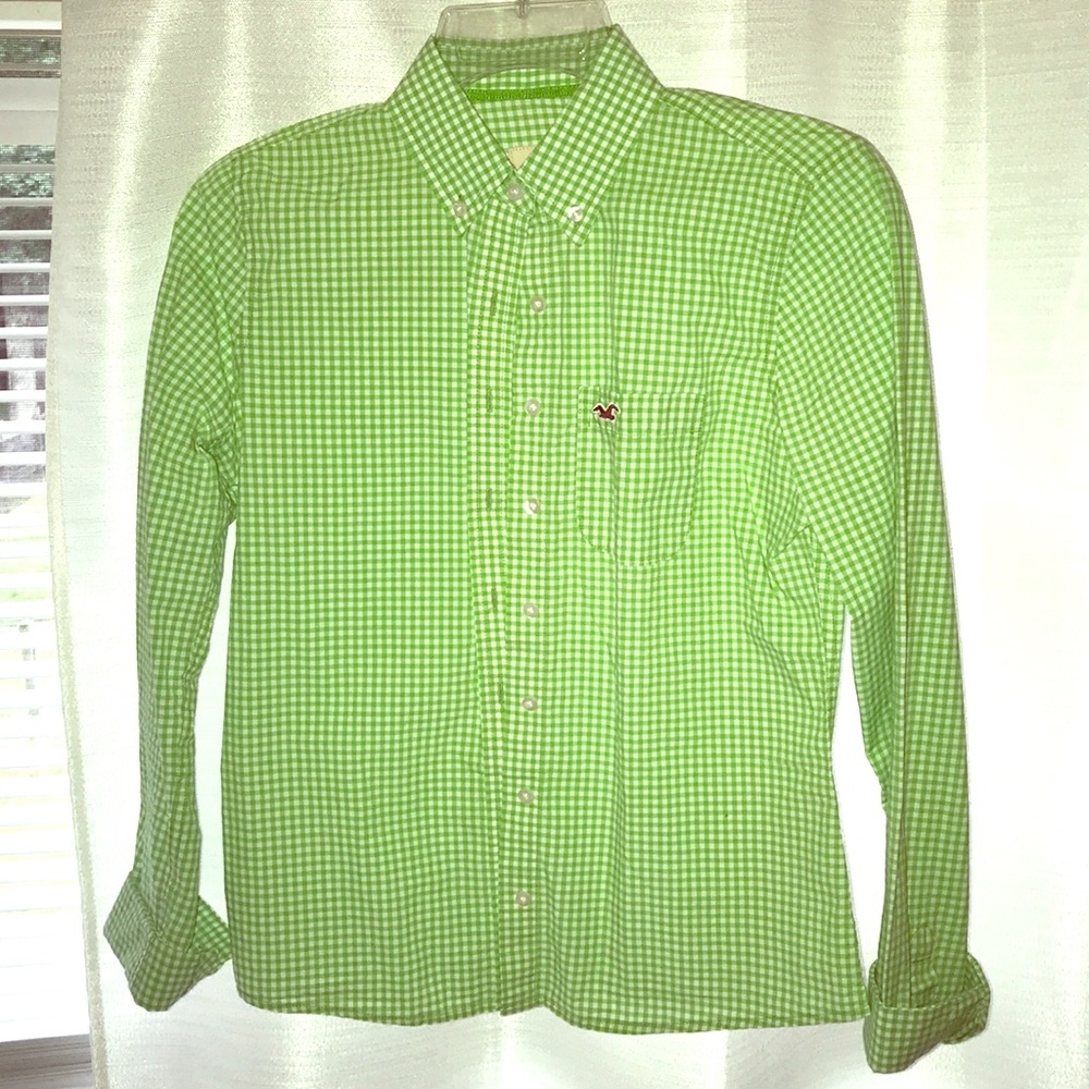 Green Hollister blouse